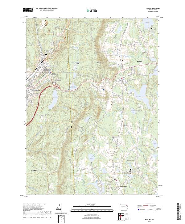 USGS Topographic Map – Waymart