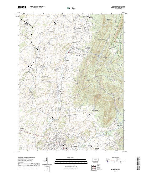 USGS Topographic Map – Waynesboro