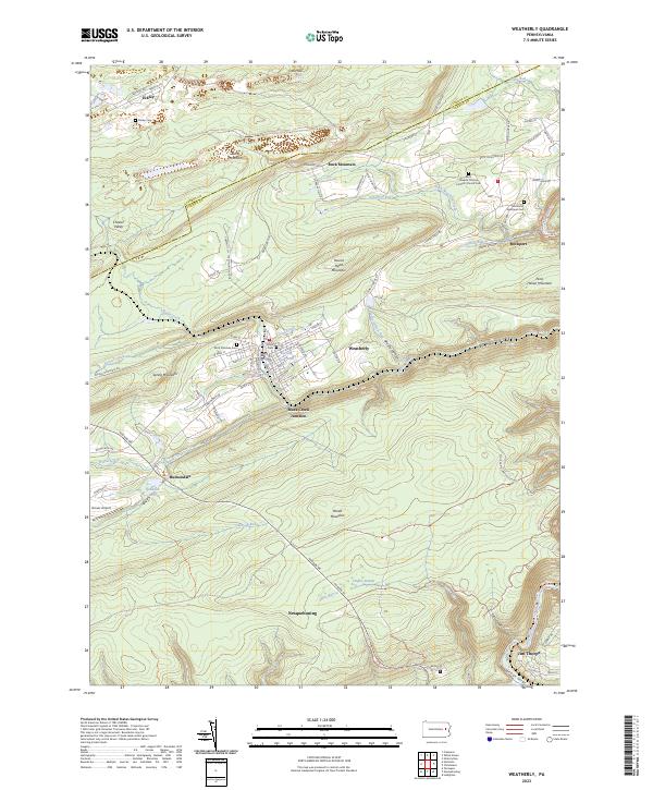 USGS Topographic Map – Weatherly