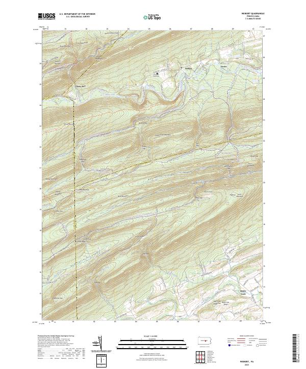 USGS Topographic Map – Weikert