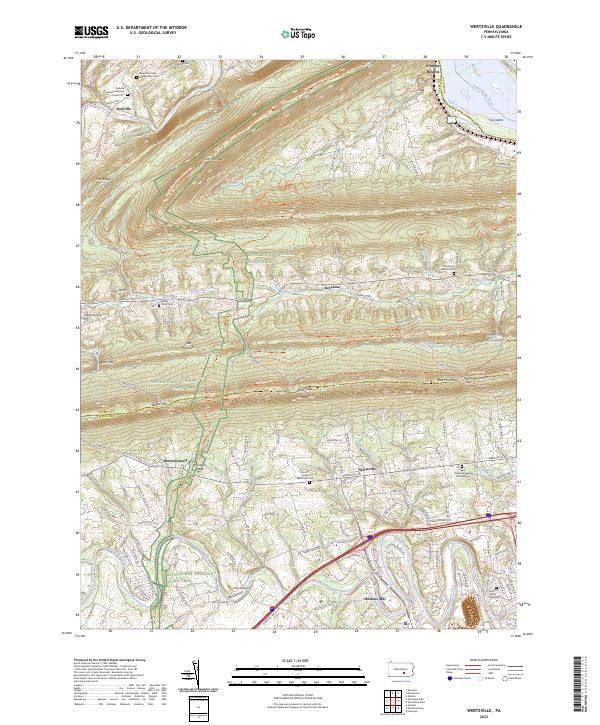 USGS Topographic Map – Wertzville