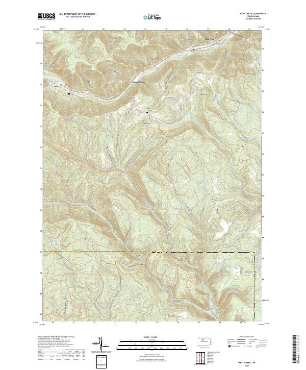 USGS Topographic Map – West Creek