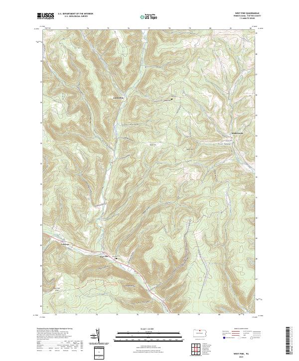 USGS Topographic Map – West Pike