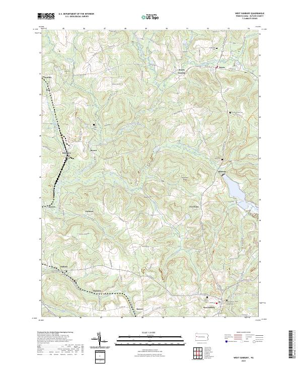 USGS Topographic Map – West Sunbury