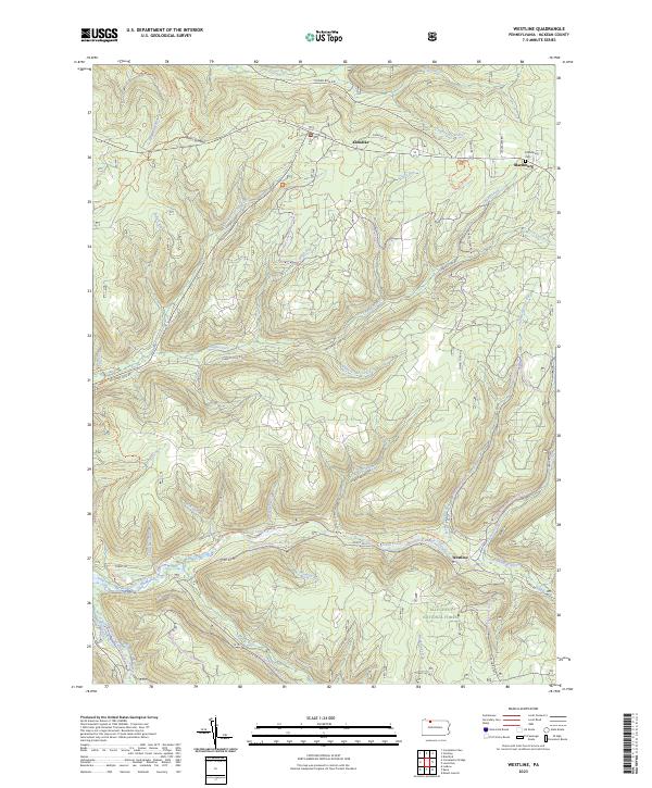 USGS Topographic Map – Westline