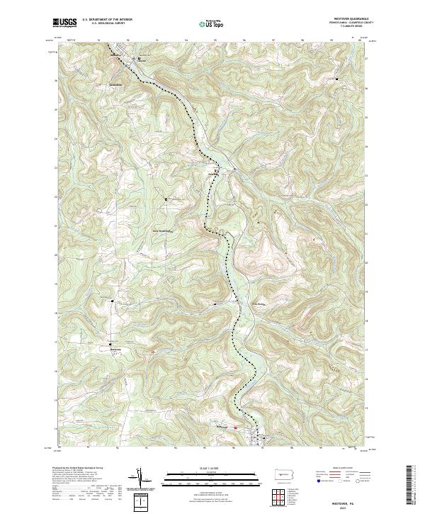 USGS Topographic Map – Westover