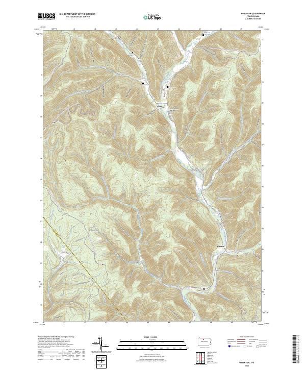 USGS Topographic Map – Wharton