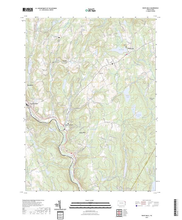 USGS Topographic Map – White Mills