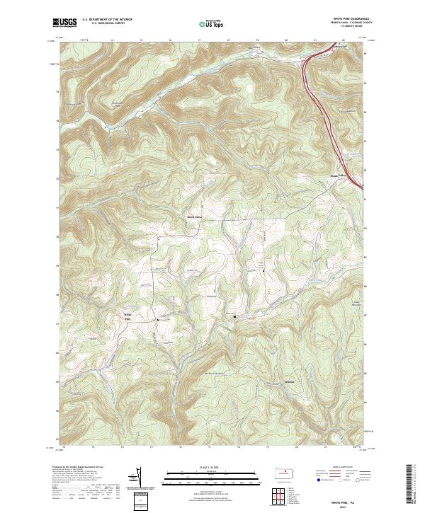 USGS Topographic Map – White Pine