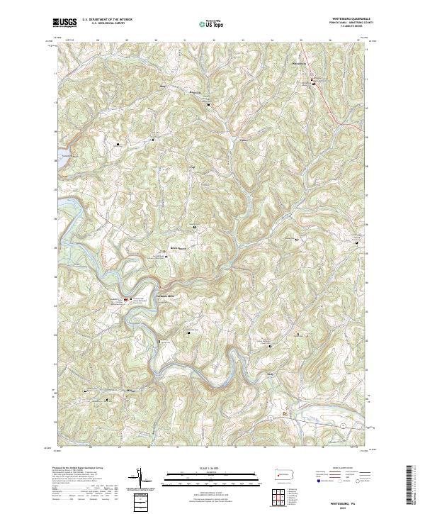 USGS Topographic Map – Whitesburg