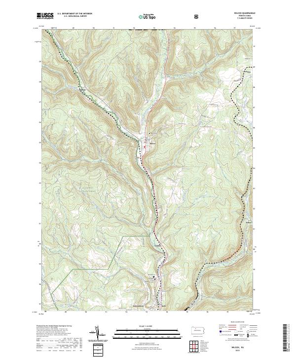 USGS Topographic Map – Wilcox