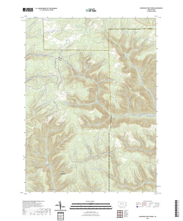 USGS Topographic Map – Wildwood Fire Tower