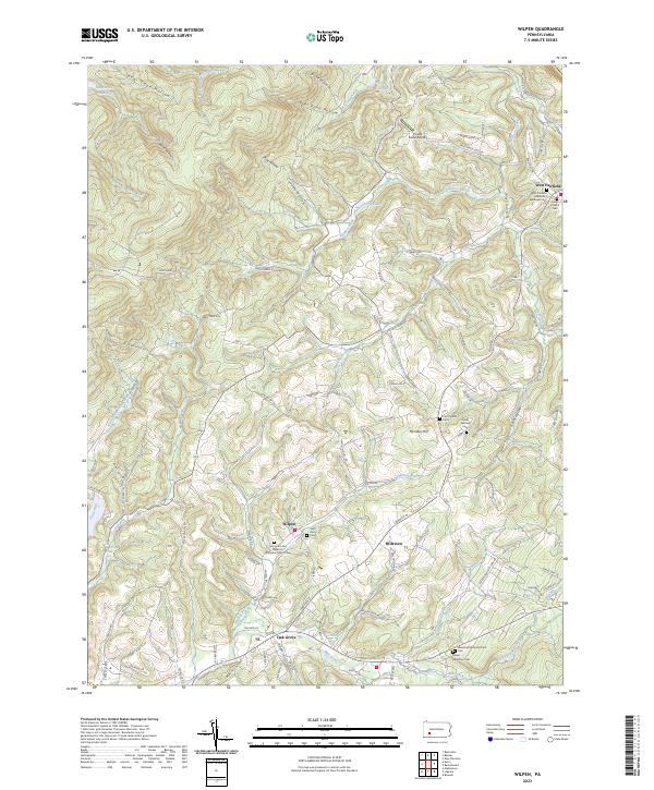 USGS Topographic Map – Wilpen