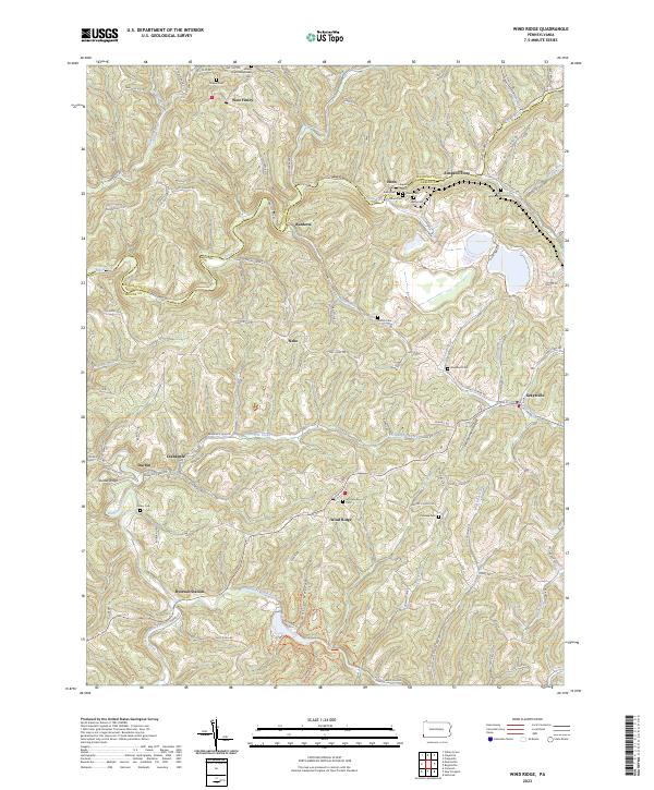 USGS Topographic Map – Wind Ridge