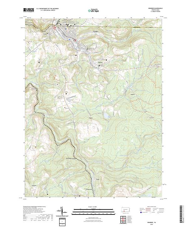 USGS Topographic Map – Windber