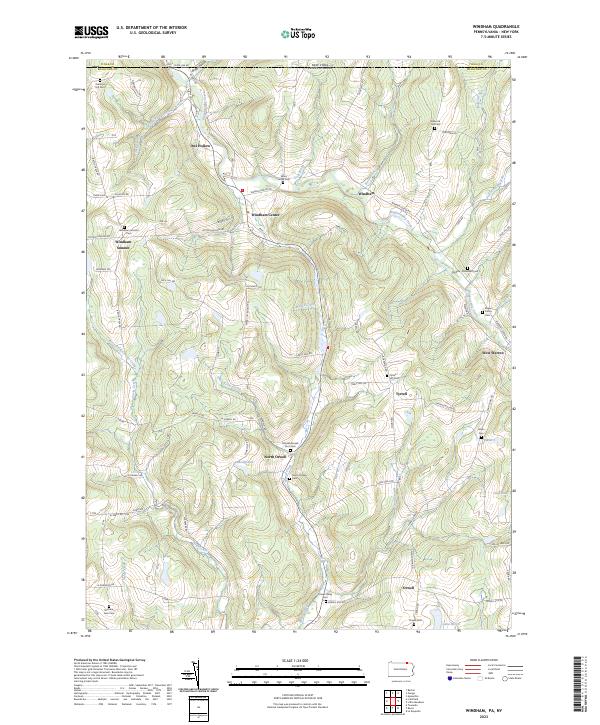 USGS Topographic Map – Windham