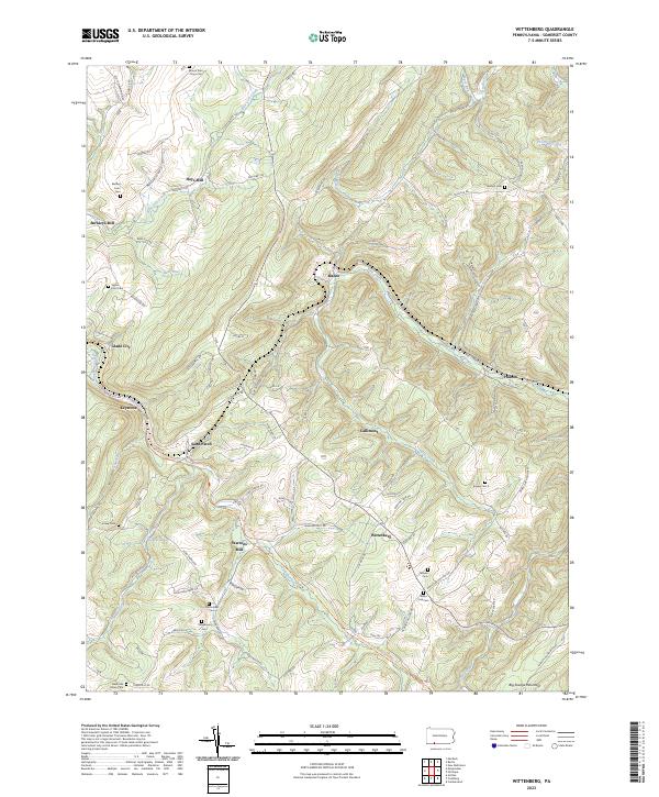 USGS Topographic Map – Wittenberg