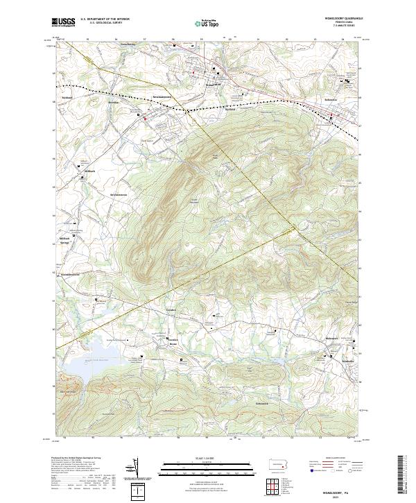 USGS Topographic Map – Womelsdorf