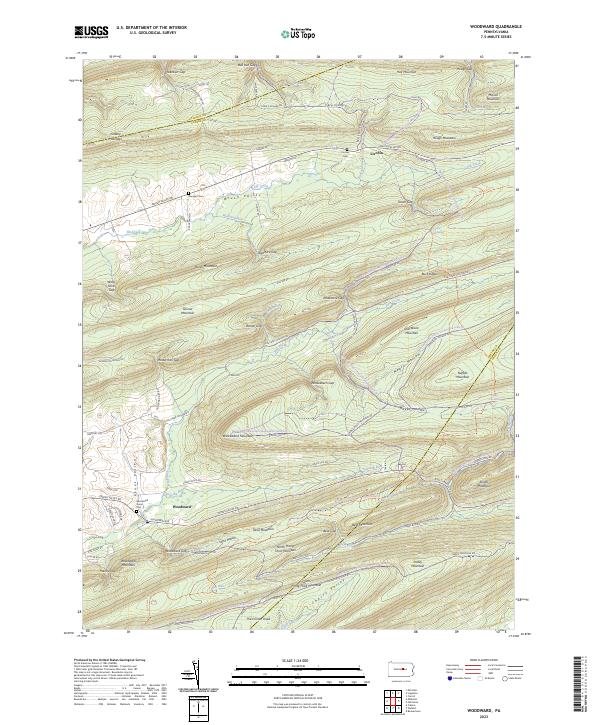 USGS Topographic Map – Woodward