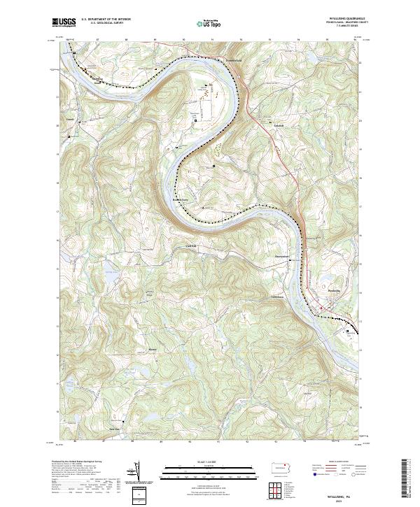 USGS Topographic Map – Wyalusing