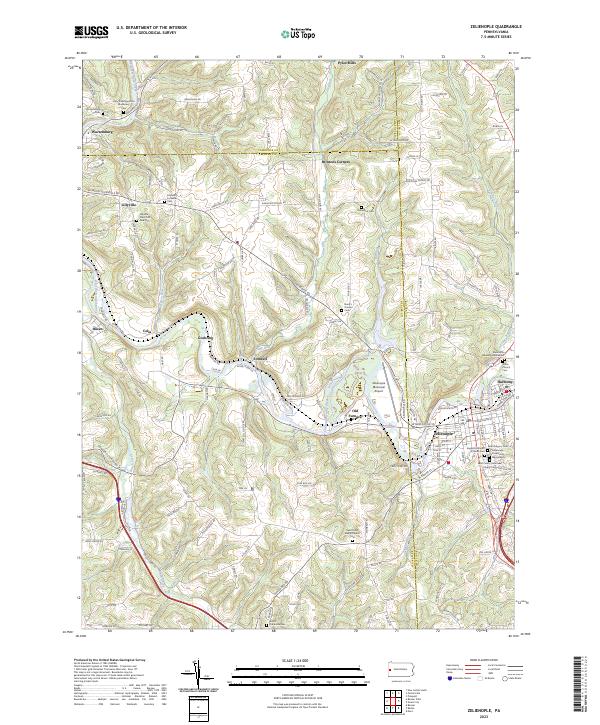 USGS Topographic Map – Zelienople