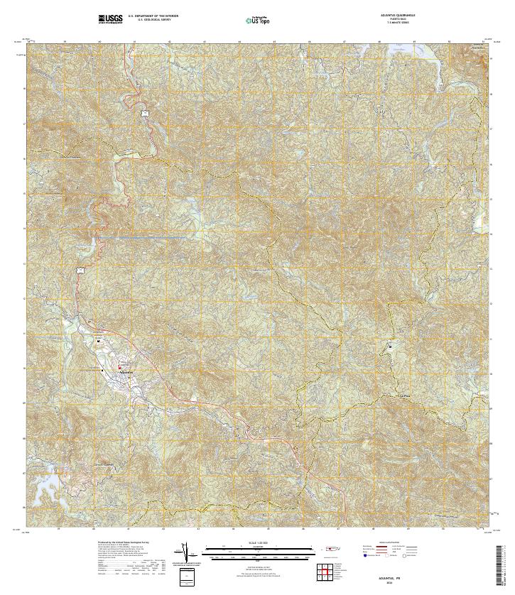 USGS Topographic Map – Adjuntas