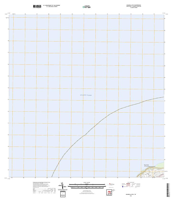USGS Topographic Map – Aguadilla OE N