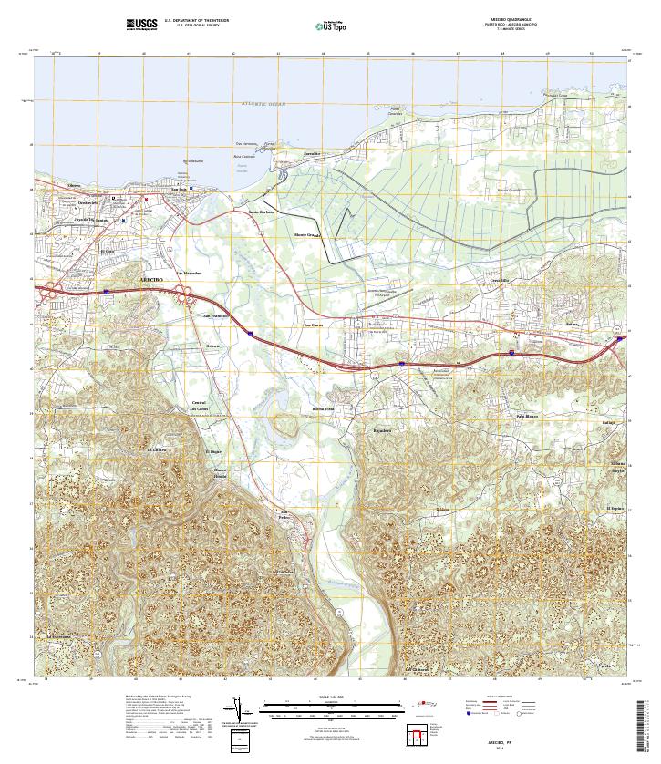 USGS Topographic Map – Arecibo