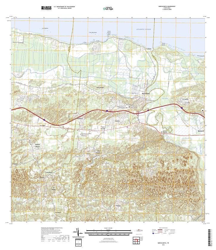 USGS Topographic Map – Barceloneta