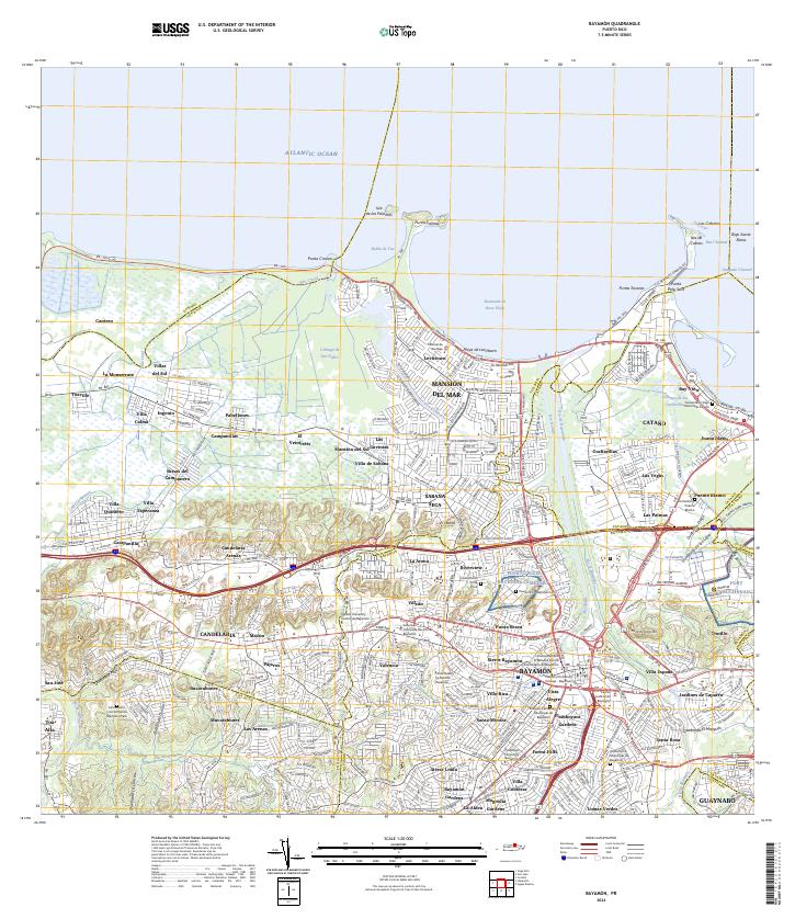 USGS Topographic Map – Bayamon