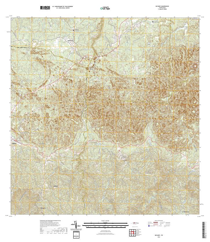 USGS Topographic Map – Bayaney