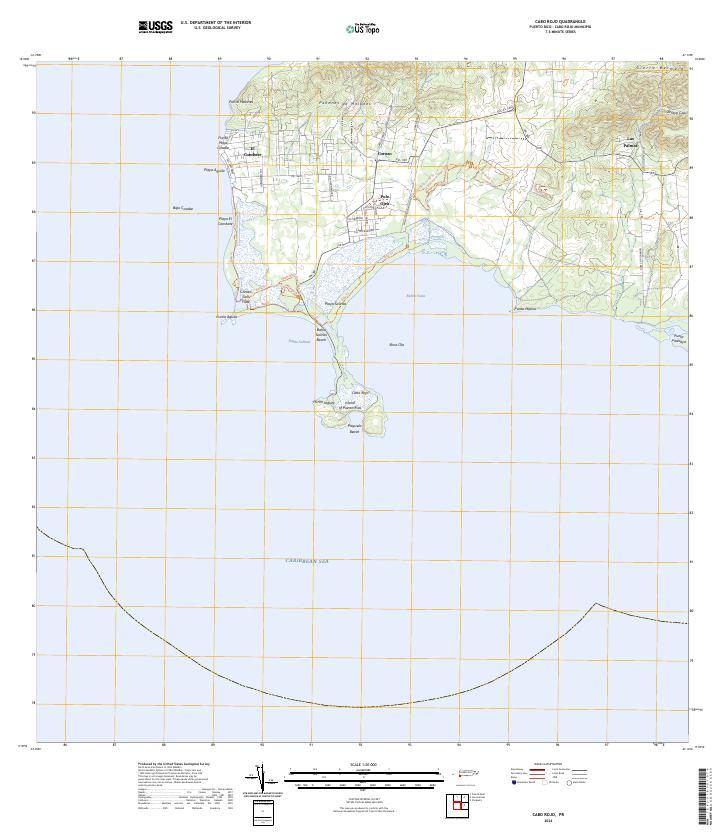USGS Topographic Map – Cabo Rojo