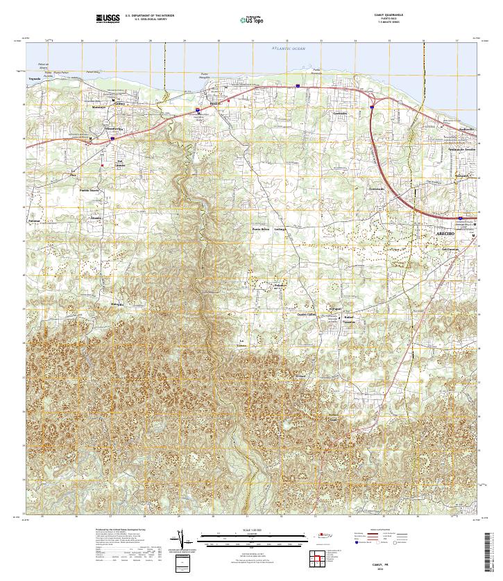 USGS Topographic Map – Camuy