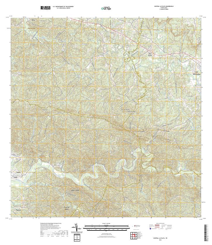 USGS Topographic Map – Central La Plata