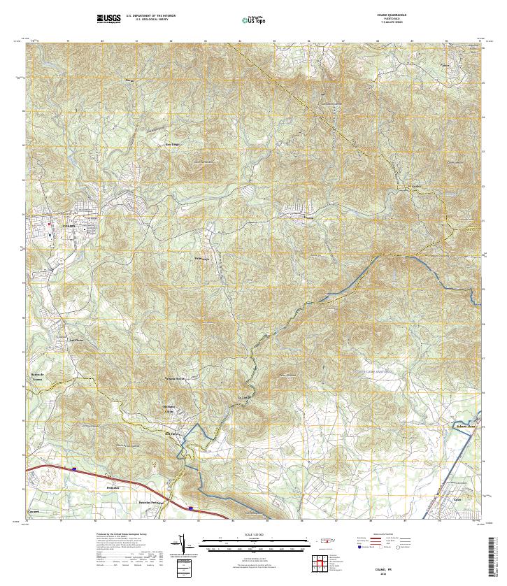 USGS Topographic Map – Coamo