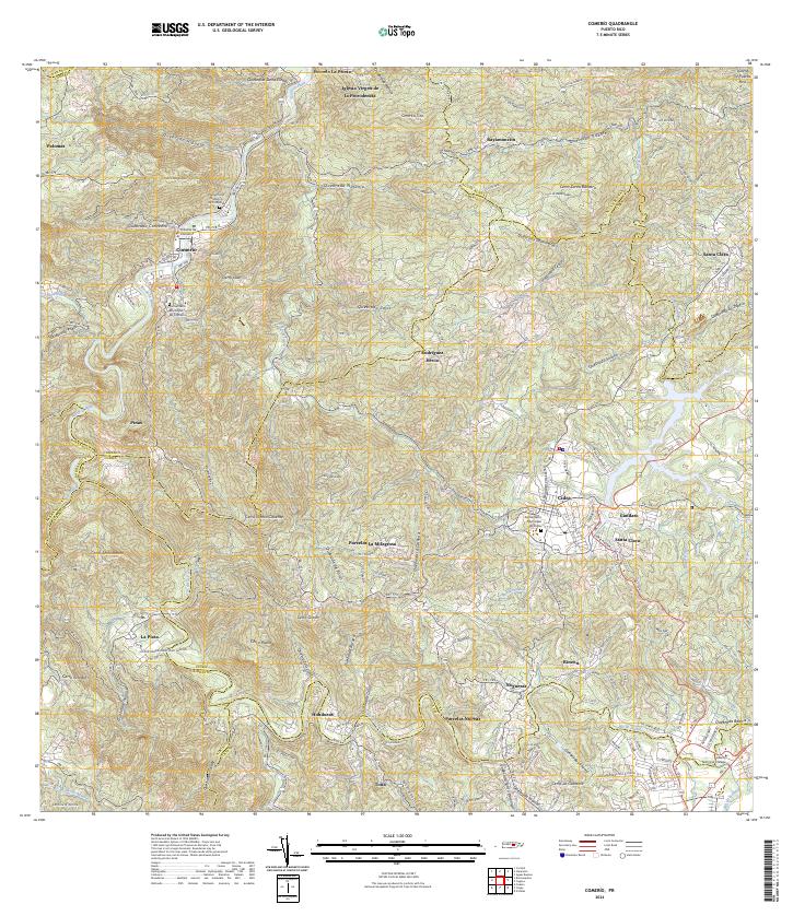USGS Topographic Map – Comerio