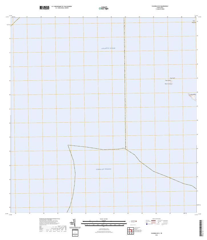 USGS Topographic Map – Culebra OE W
