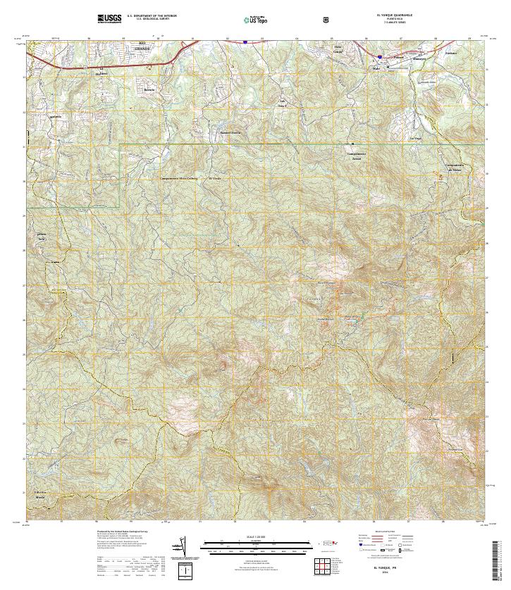 USGS Topographic Map – El Yunque
