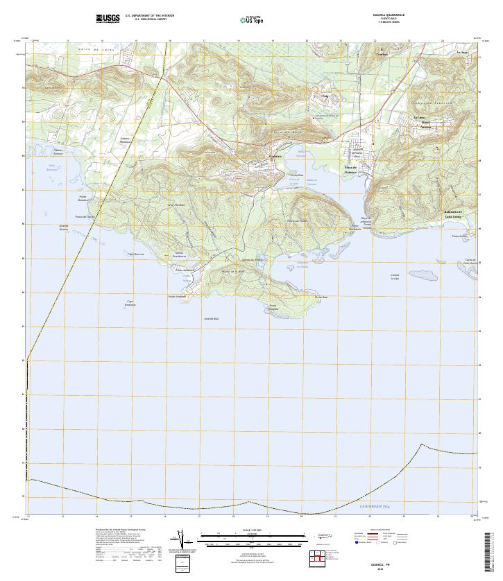 USGS Topographic Map – Guanica