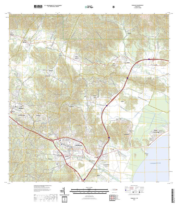 USGS Topographic Map – Humacao