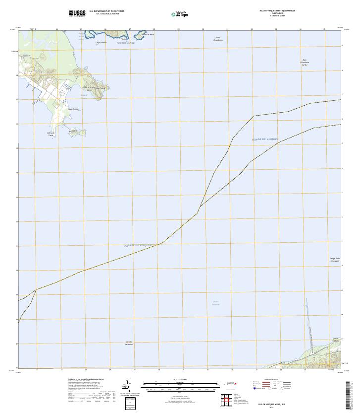 USGS Topographic Map – Isla De Vieques West