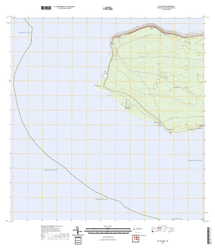 USGS Topographic Map – Isla de Mona