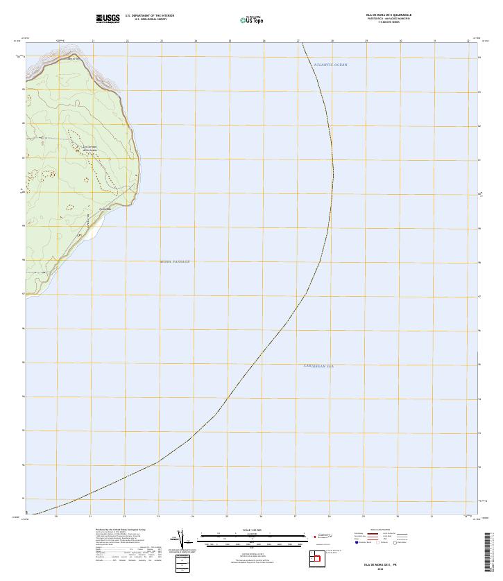 USGS Topographic Map – Isla de Mona OE E