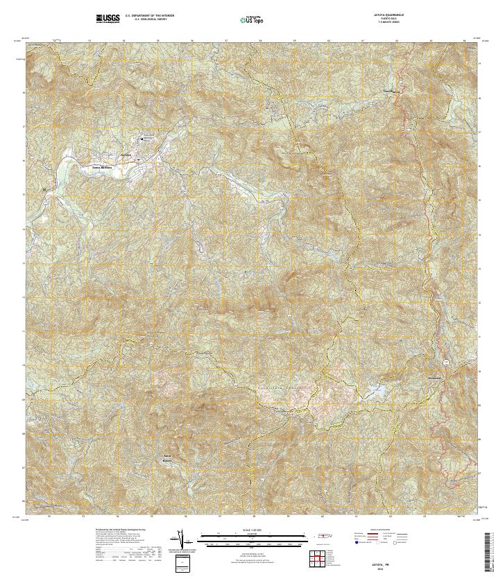 USGS Topographic Map – Jayuya