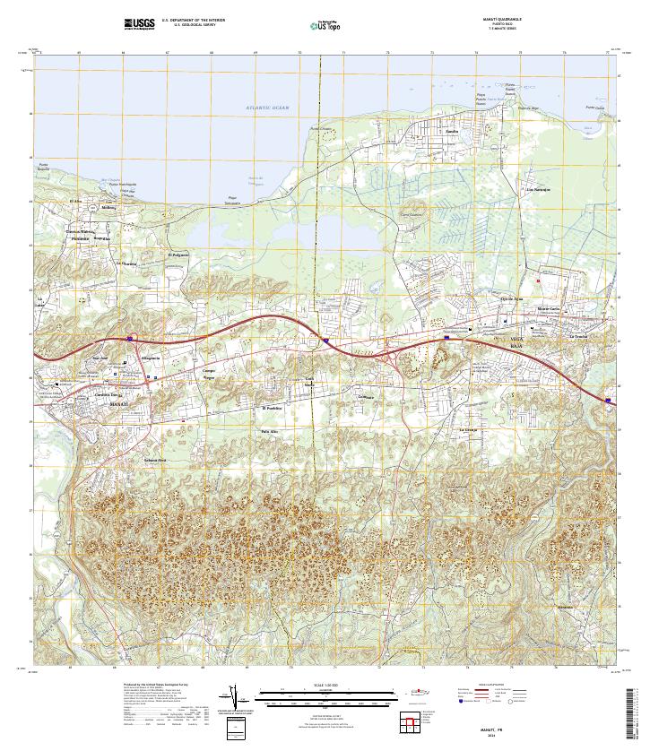 USGS Topographic Map – Manati