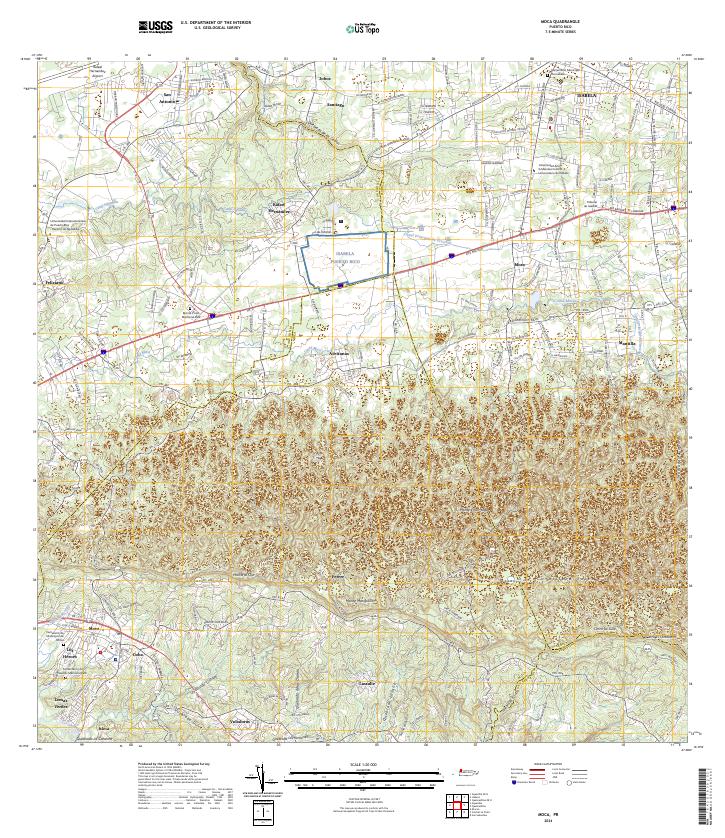 USGS Topographic Map – Moca