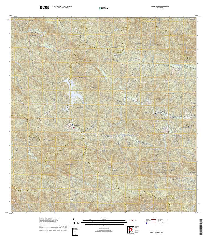 USGS Topographic Map – Monte Guilarte