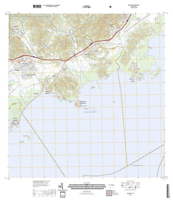 USGS Topographic Map – Naguabo