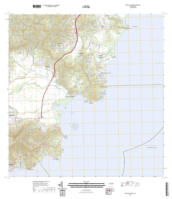 USGS Topographic Map – Punta Guayanes