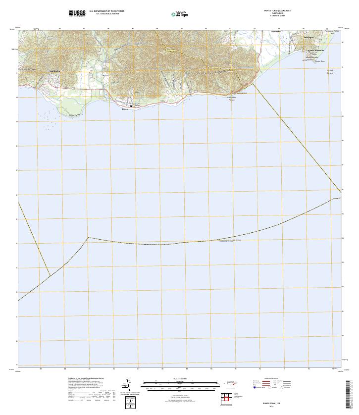 USGS Topographic Map – Punta Tuna
